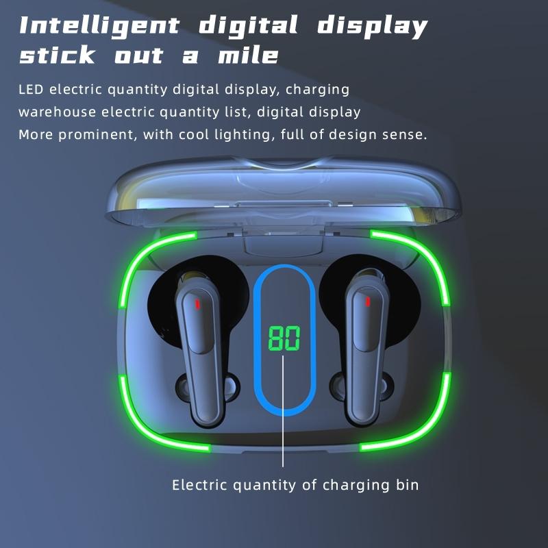 Intelligent Bluetooth Earphones with Wireless Charging - Black 6
