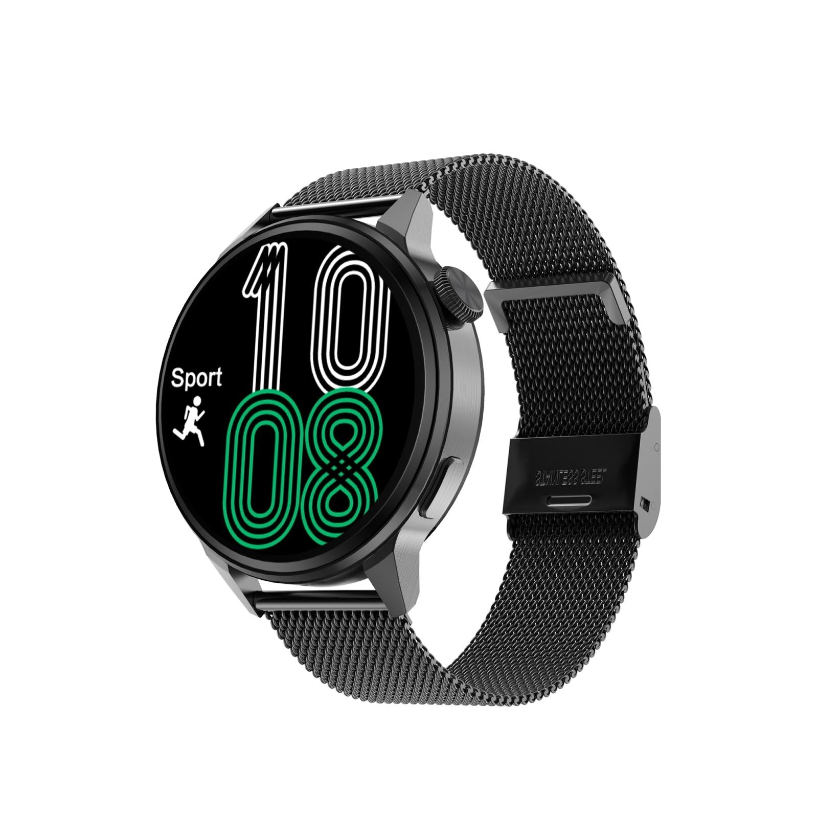 Steel Smart Watch With Colour Screen - Dt4 - Black 11