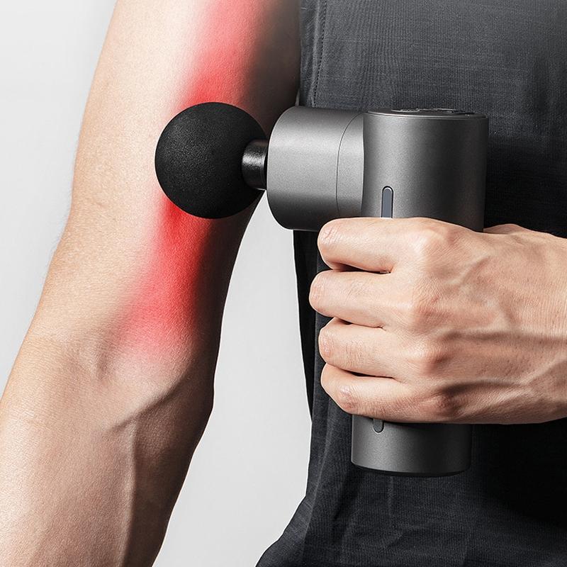 Brushless Massager With Hot Compress For Muscle Relaxation - Metal Gray 7