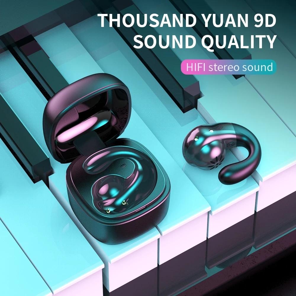 Wireless Bone Conduction Earphone with Bluetooth 5.0 - Black 13