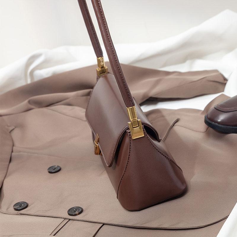 Vintage Women Shoulder Bag - Olive Black 5