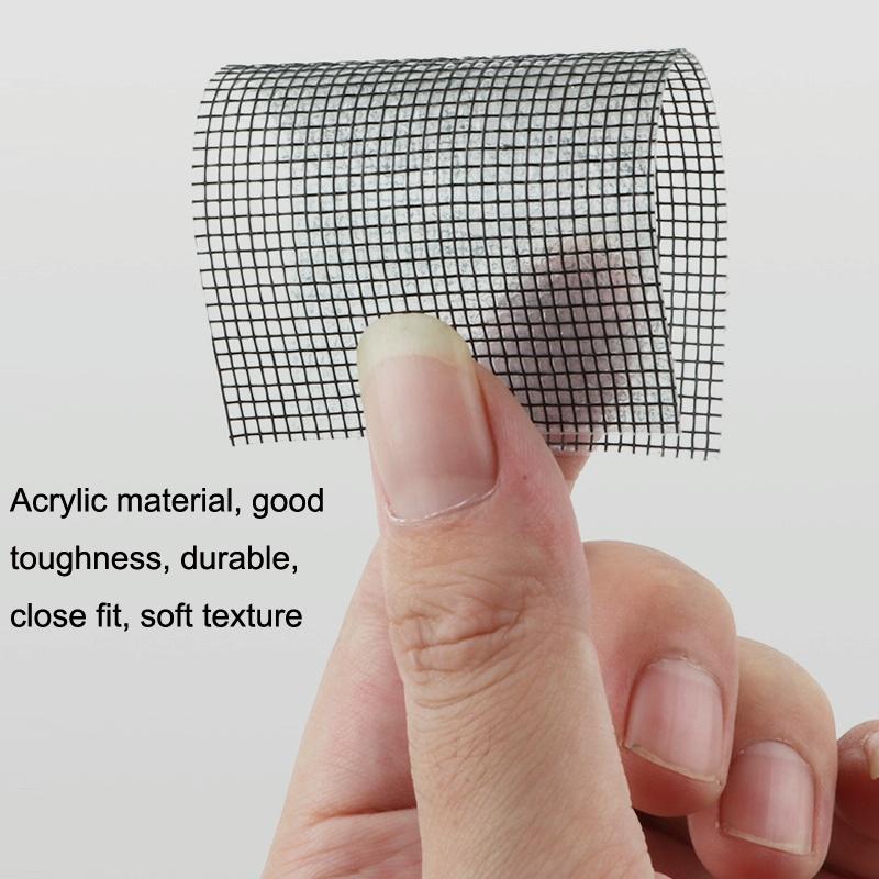 Anti-mosquito Door Curtain Net for Window Repair - Gray 4