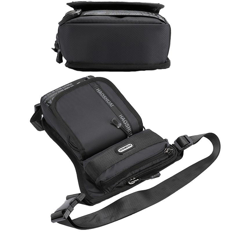 Outdoor Riding Leg Bag Sports Chest & Waist Messenger Bag - Black 7