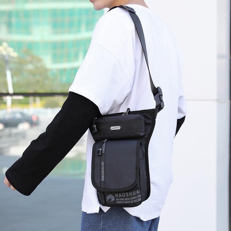 Outdoor Riding Leg Bag Sports Chest & Waist Messenger Bag - Black 14