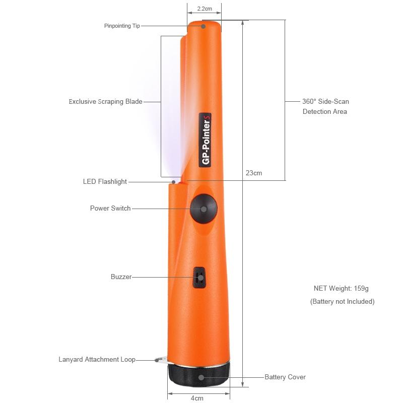 Metal Detector Pointer for Gold Pinpointing - Black 4