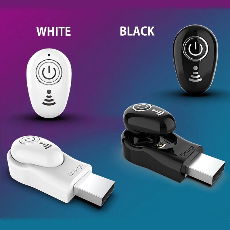 Mini Bluetooth Earphone with Mic - S650 Gen 2 - Black 3