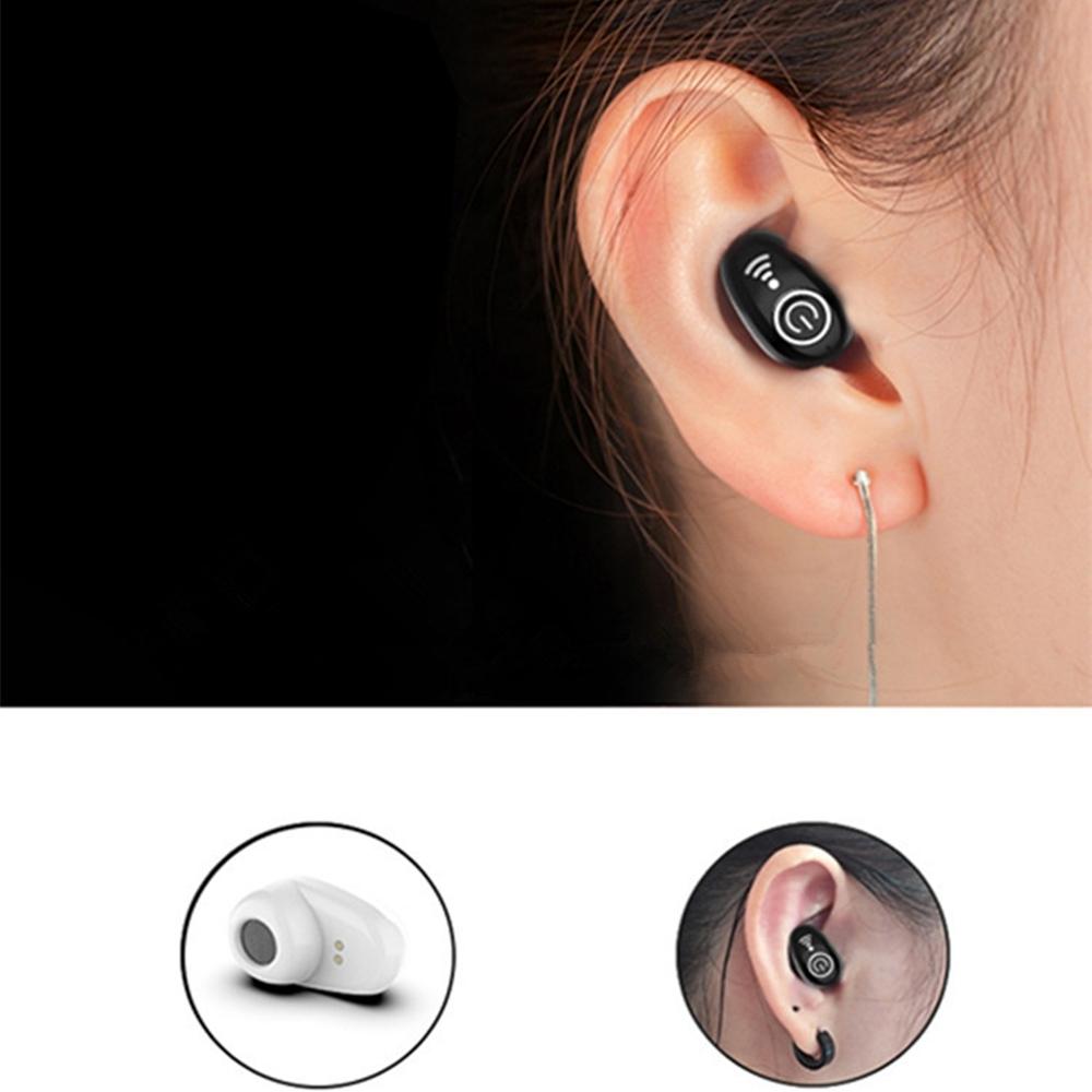 Mini Bluetooth Earphone with Mic - S650 Gen 2 - Black 4
