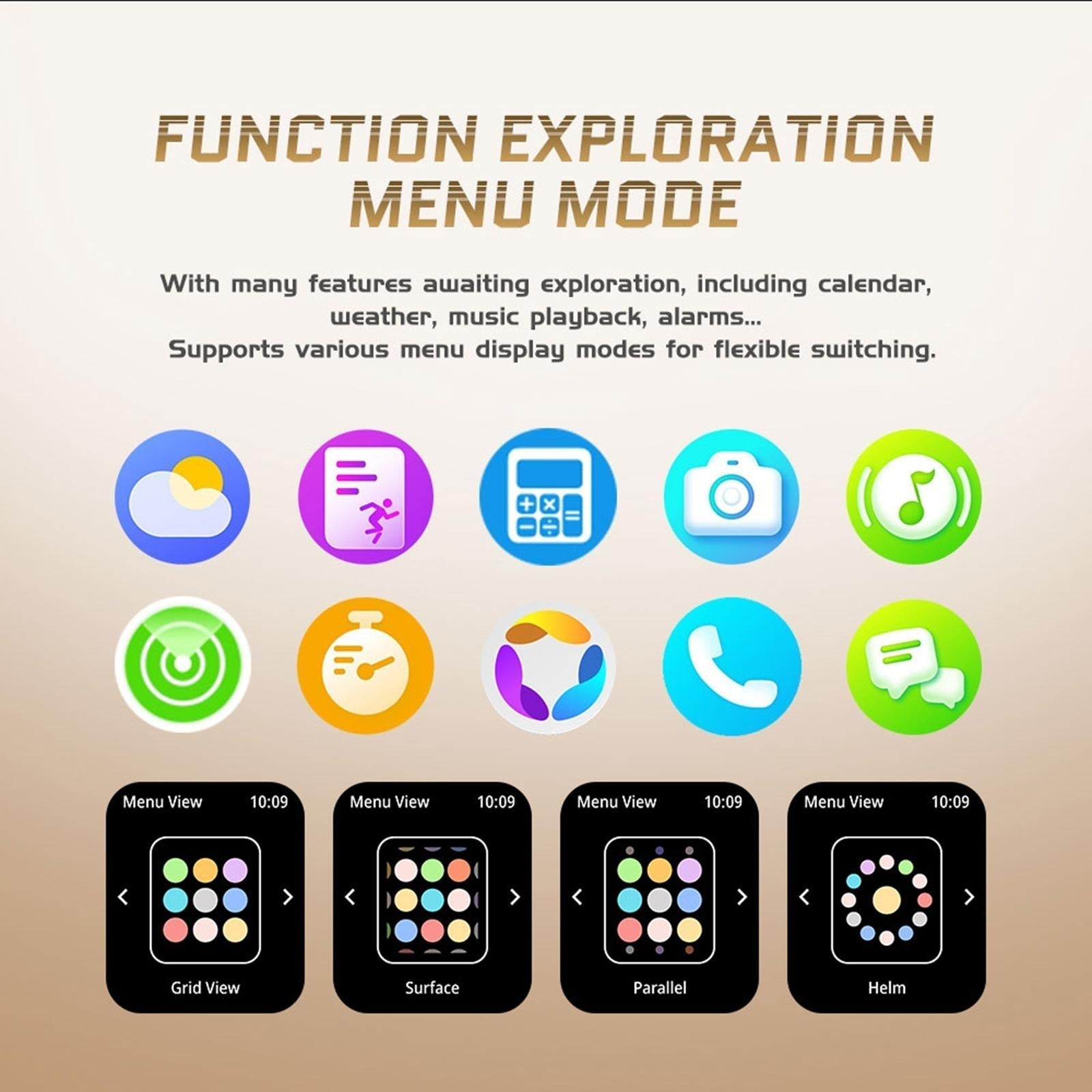 2.02 Inch Sport Smart Watch Support Bluetooth Call / Sleep / Blood Oxygen / Heart Rate / Blood Pressure Health Monitor - Black 10
