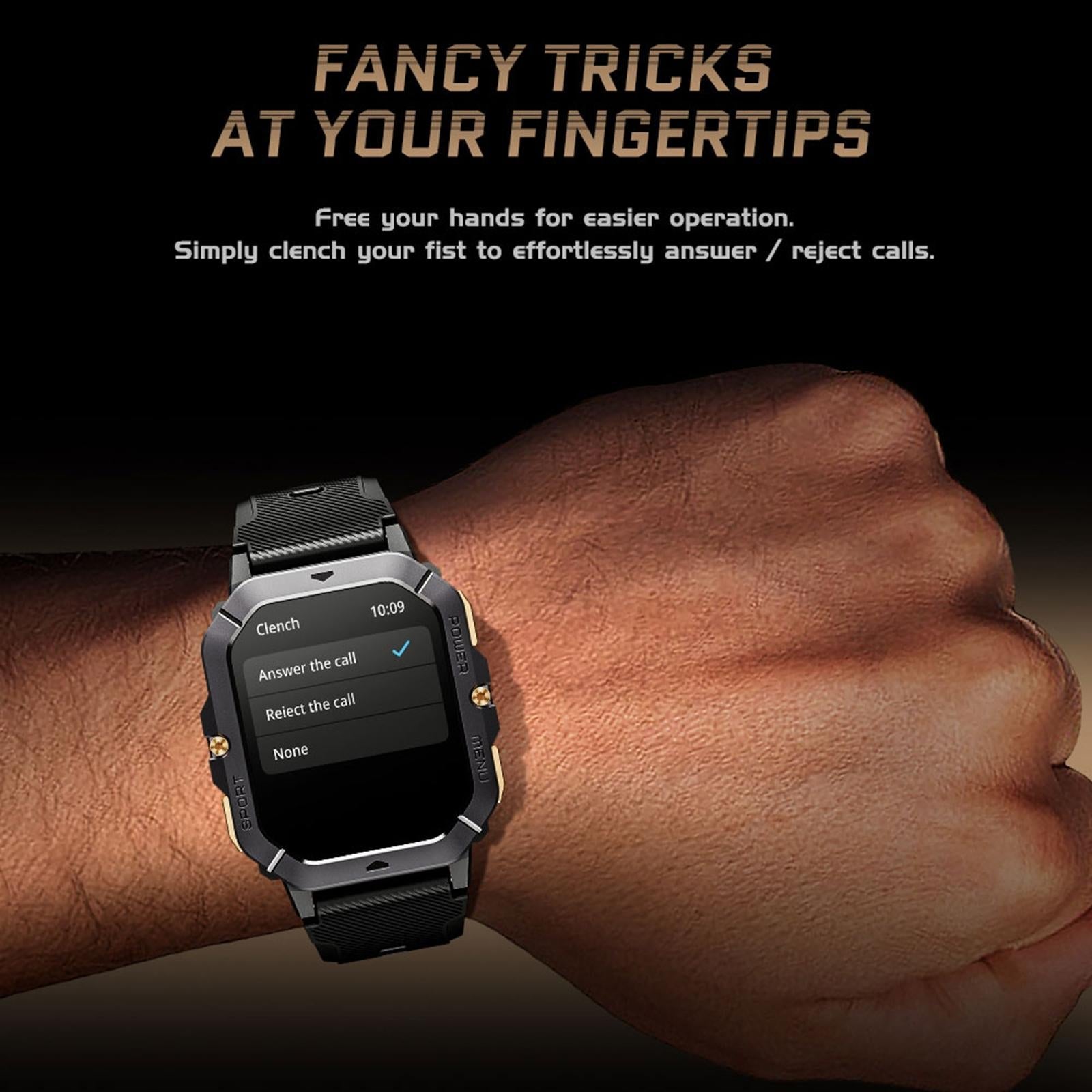 2.02 Inch Sport Smart Watch Support Bluetooth Call / Sleep / Blood Oxygen / Heart Rate / Blood Pressure Health Monitor - Black 12