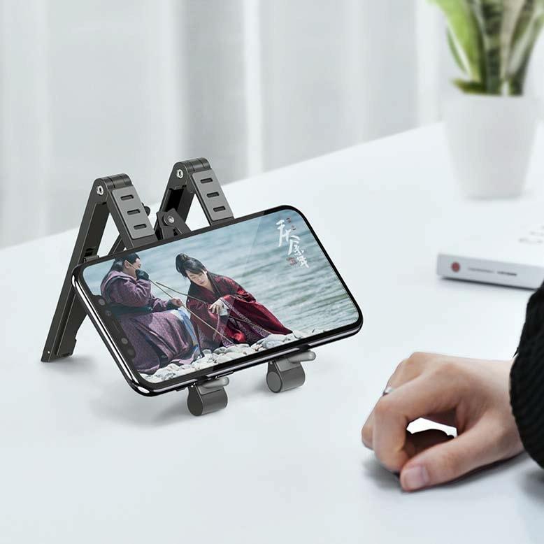 Foldable Metal Laptop Stand for Cooling and Ergonomic - Gray 4