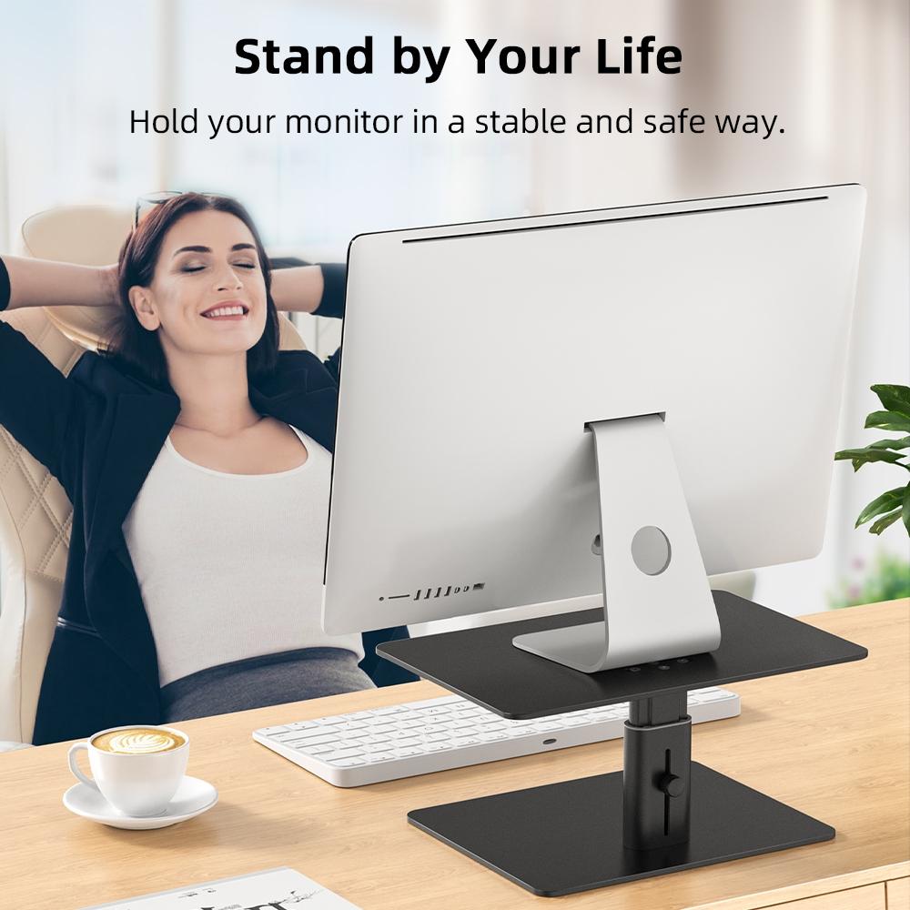 Aluminum Computer Screen Bracket - Black by Lenuo 7
