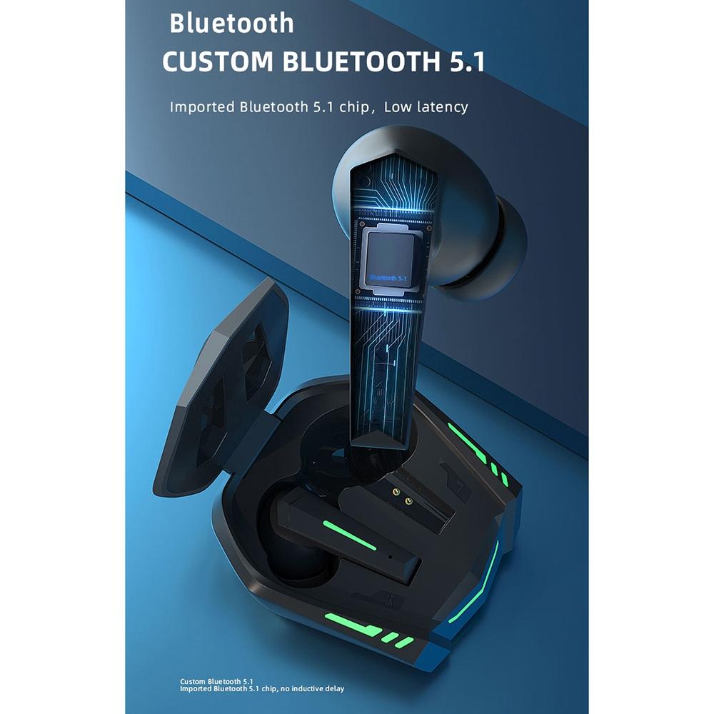 Xt80 Tws Dual Mode Bluetooth Earphones with Breathing Light and Charging Box - Black 3