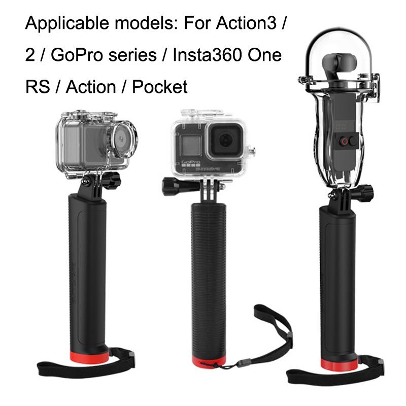 Action Camera Handle Floating Rod for Gopro Hero 11 and 360 one Rs 3