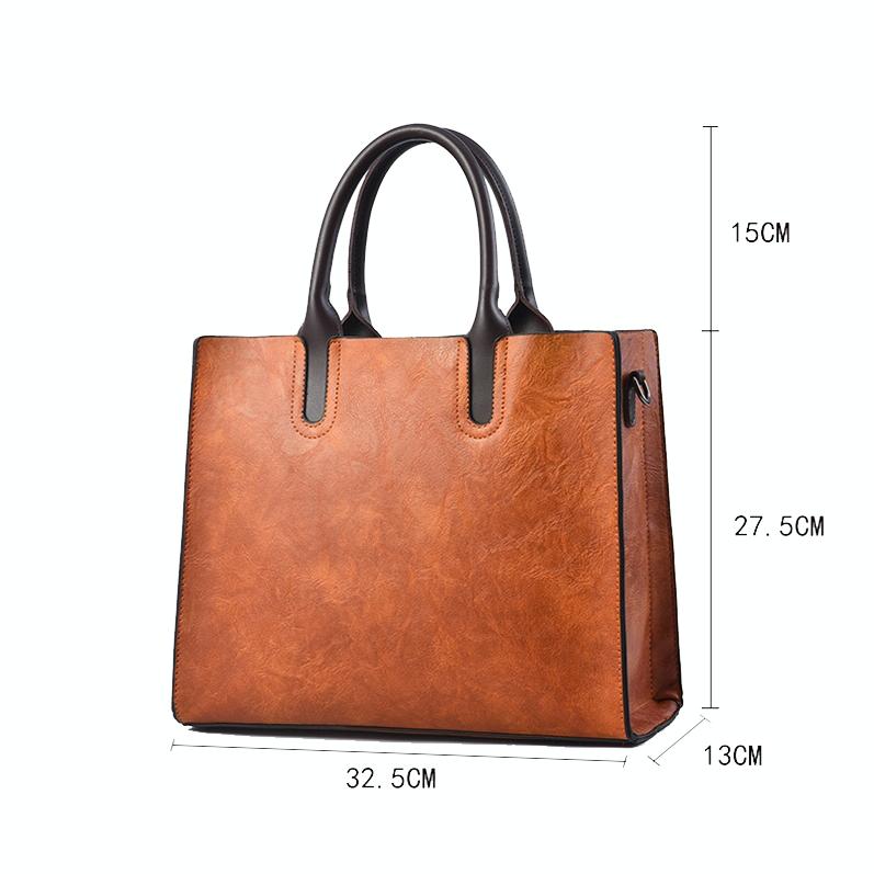 Retro Square Handbag for Commuting - Vintage Style - Red 4