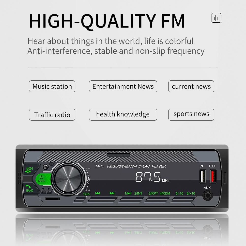 Car Bluetooth Mp3 Player With Eq Sound & Fast Charge - Black 5