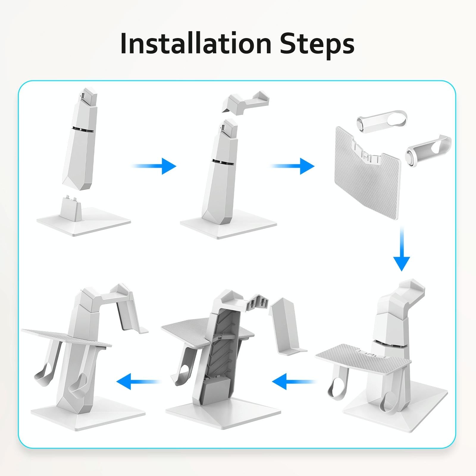 Universal Vr Headset Stand for Apple Vision Pro and Meta Quest 3 2 8