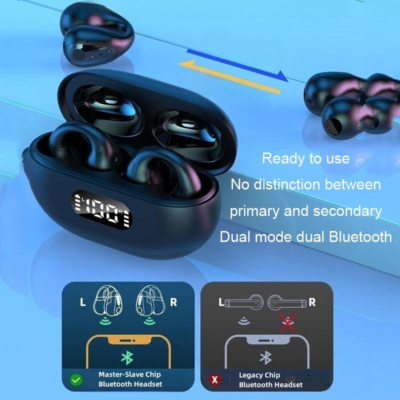 Wireless Noise-cancelling Bluetooth Earbuds with Led Display - White 7