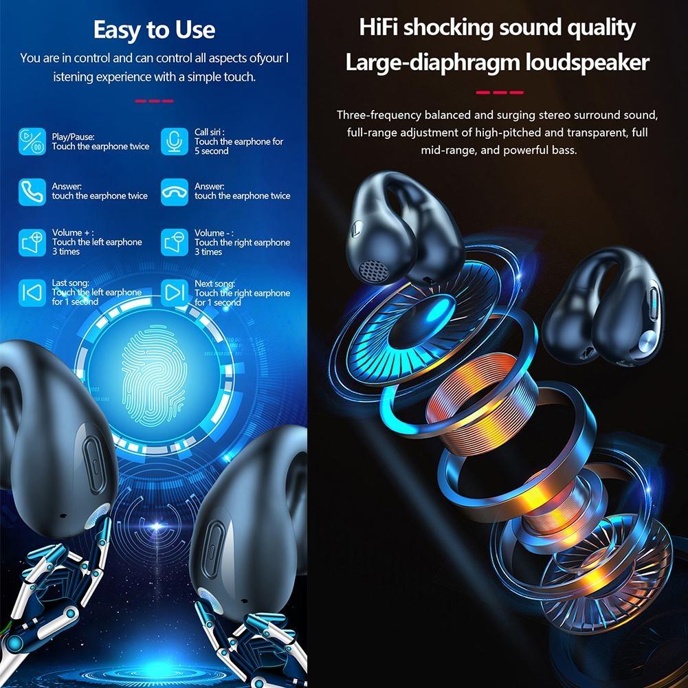 Wireless Noise-cancelling Bluetooth Earbuds with Led Display - White 10
