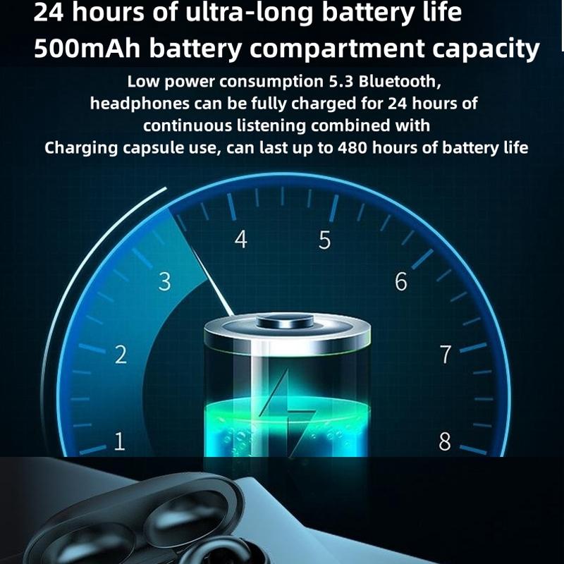 Wireless Noise-cancelling Bluetooth Earbuds with Led Display - White 11