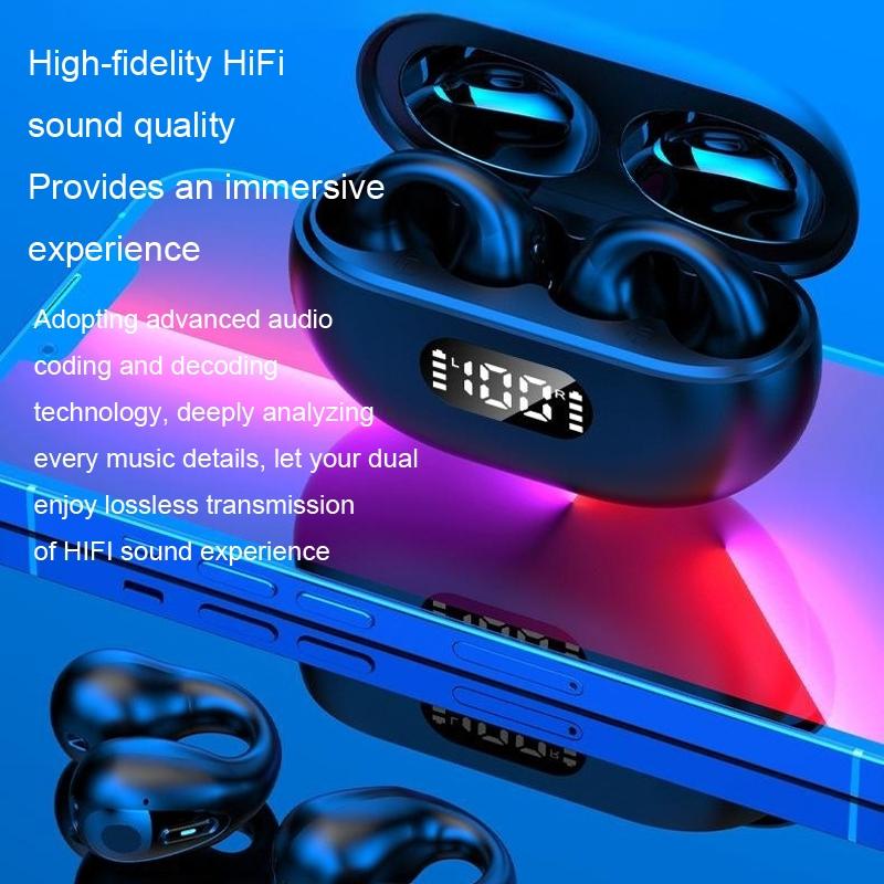 Wireless Noise-cancelling Bluetooth Earbuds with Led Display - White 13