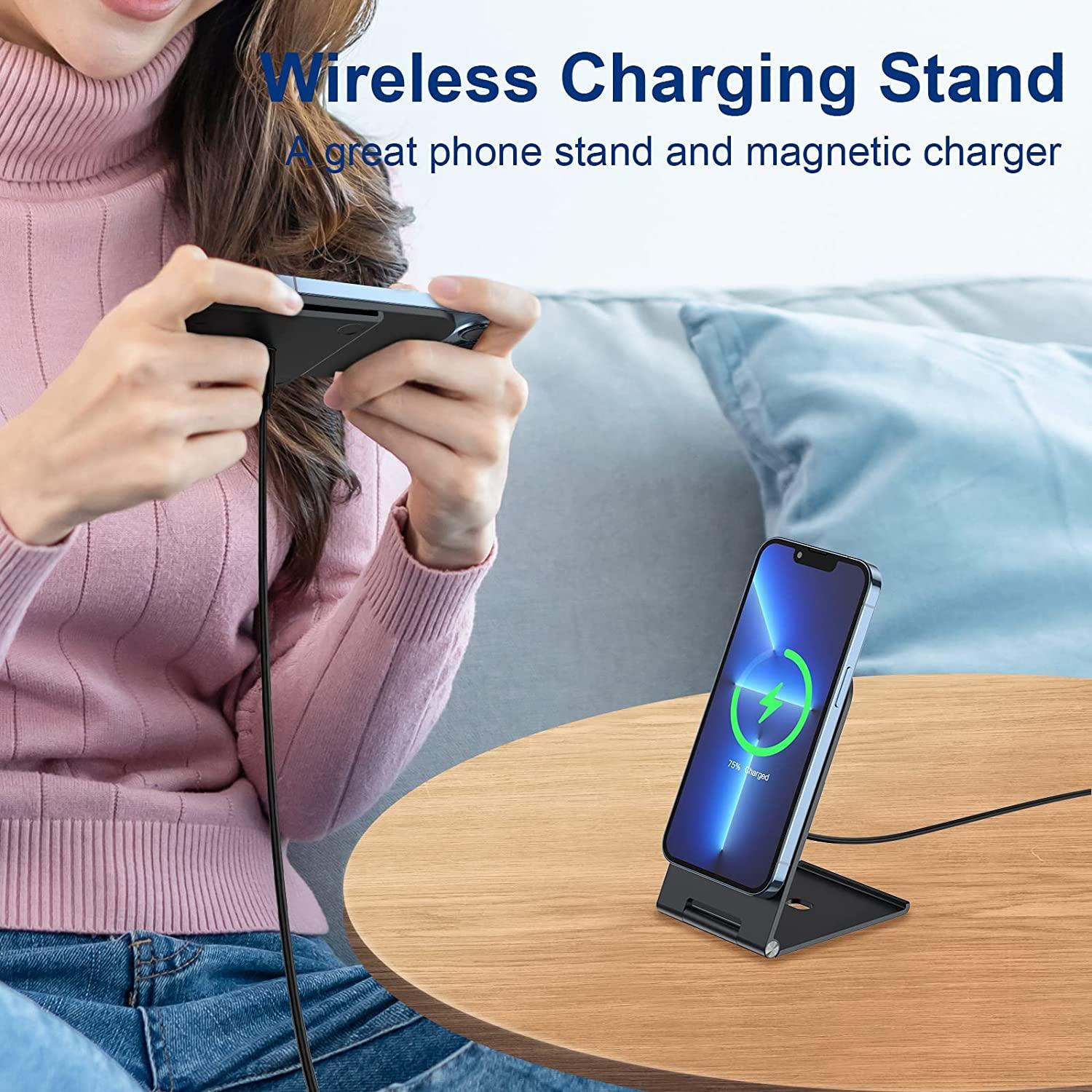 15W Magnetic Wireless Charger For Iphone 12+ - Black 5