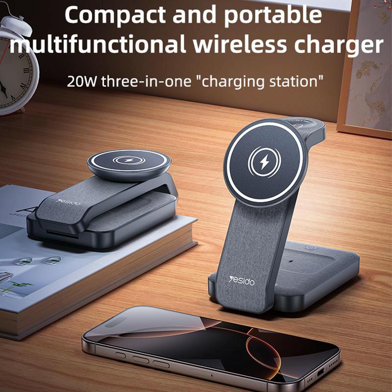 4 In 1 Magnetic Wireless Charging Stand With Night Light 3