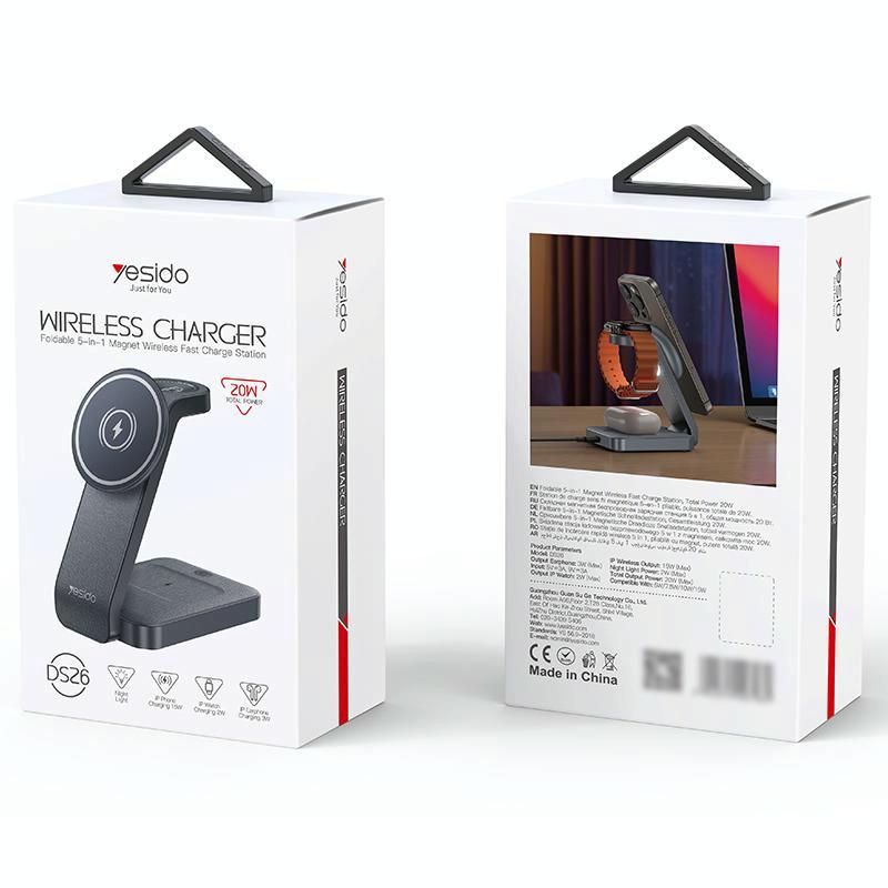 4 In 1 Magnetic Wireless Charging Stand With Night Light 4