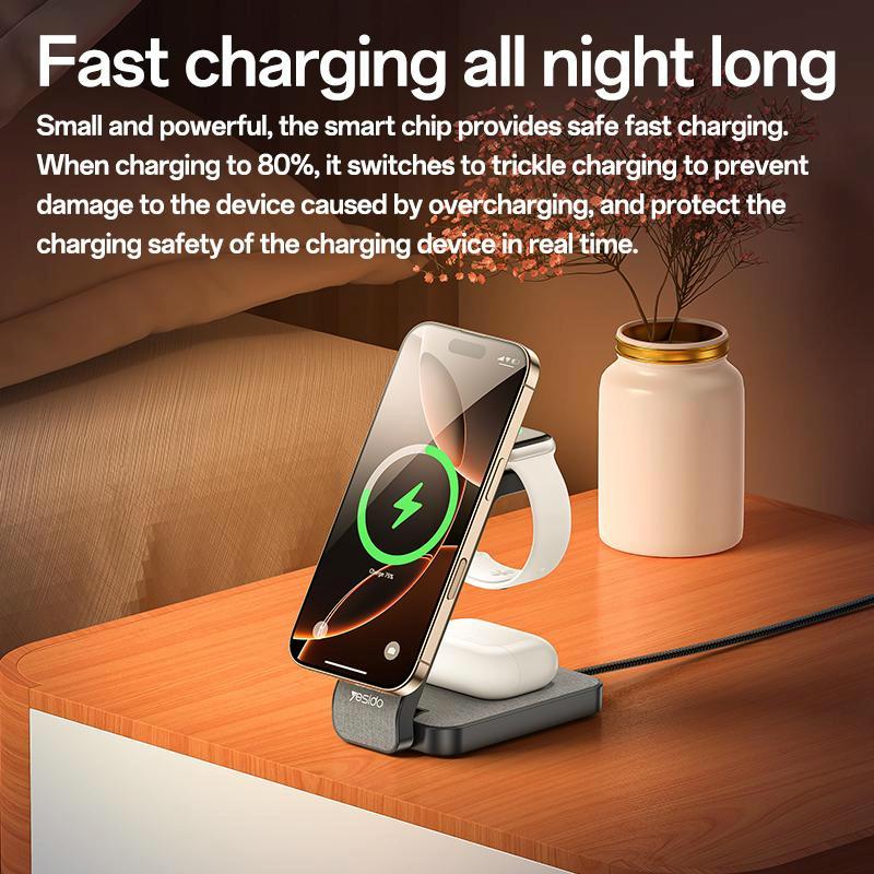 4 In 1 Magnetic Wireless Charging Stand With Night Light 9