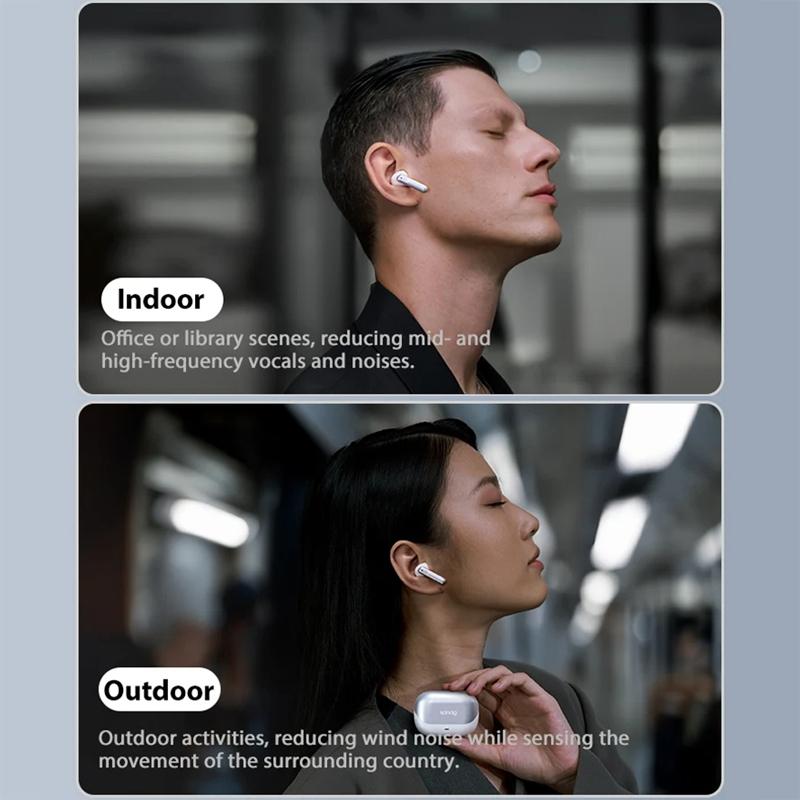 Wireless Anc Bluetooth Earbuds with Noise Reduction - T51s - White 10