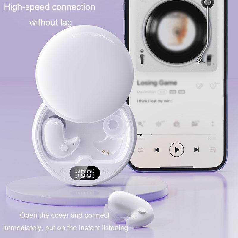 Wireless Sleep Earphones - Bluetooth 5.3 - Tws - Mini - Side Sleeping - Running - Sports - White 4