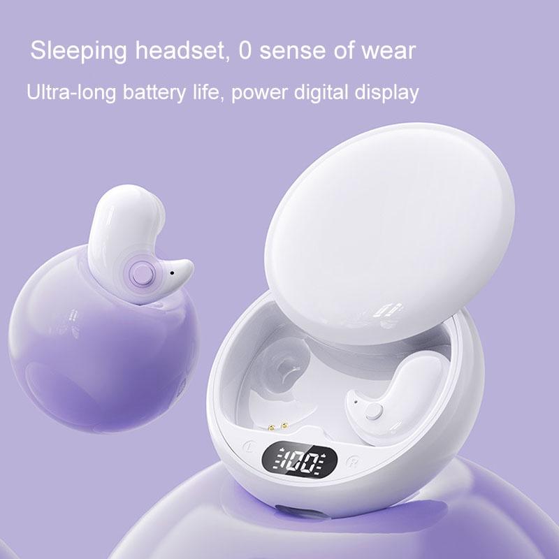 Wireless Sleep Earphones - Bluetooth 5.3 - Tws - Mini - Side Sleeping - Running - Sports - White 9