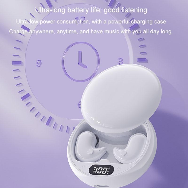 Wireless Sleep Earphones - Bluetooth 5.3 - Tws - Mini - Side Sleeping - Running - Sports - White 10
