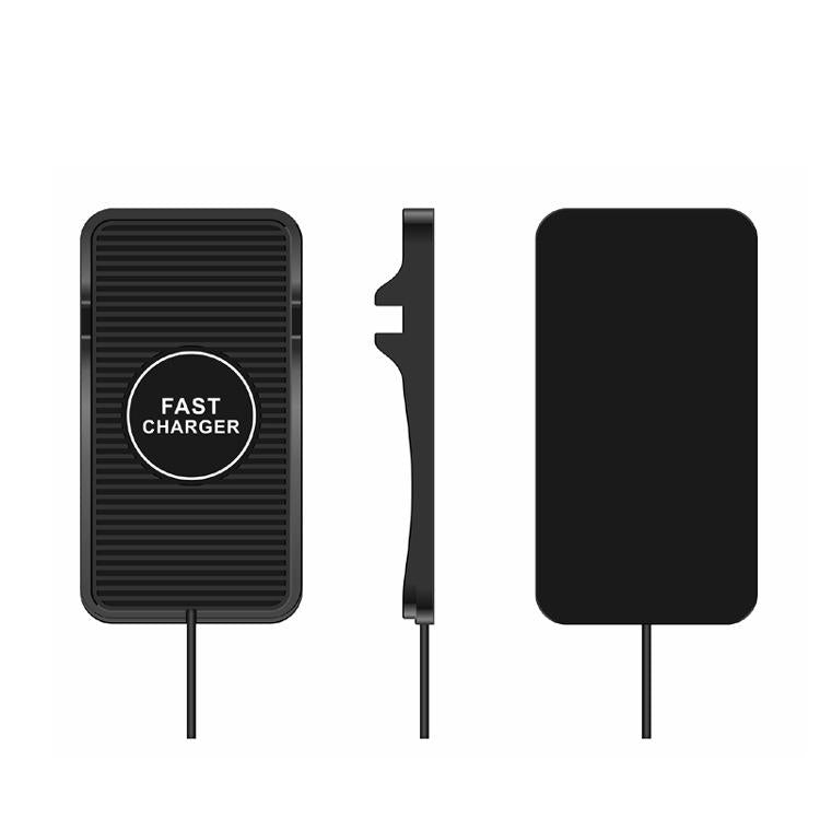 2-in-1 Non-slip Wireless Charger for C7 Car Navigation - Black 3