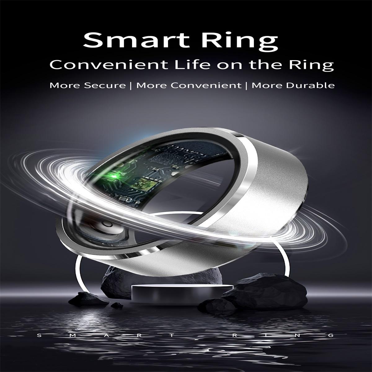 Smart Ring For Health Monitoring & Multiple Sports - R5 Size 12 - Silver 4