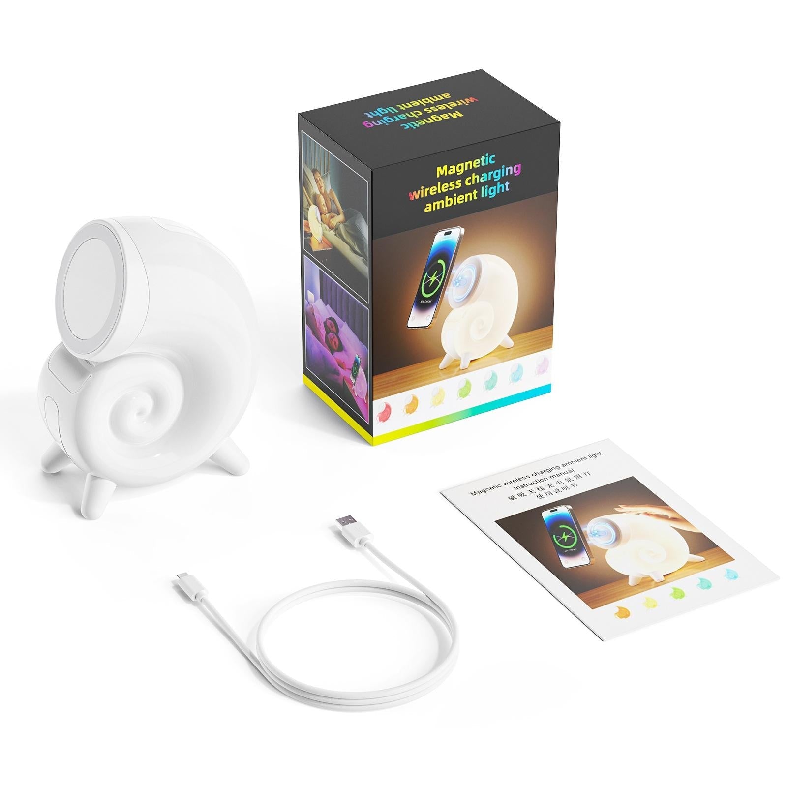 Rgb Touch Night Light Magsafe Wireless Charger 8