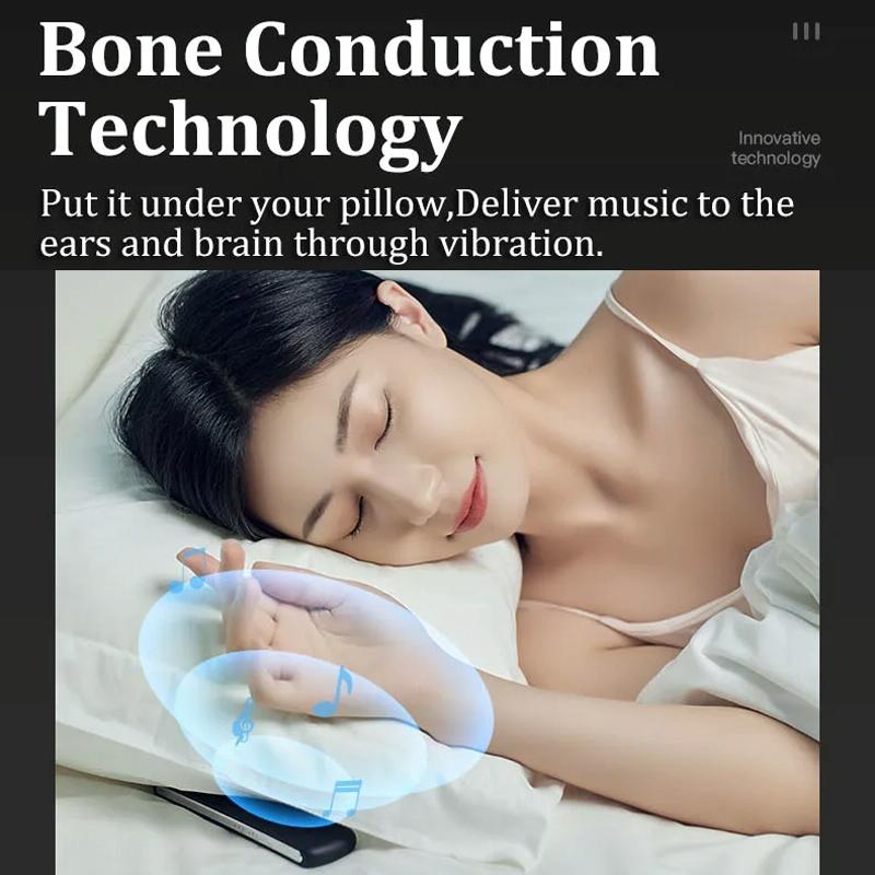 Portable Bone Conduction Sleep Speaker White Noise Aid - White 4