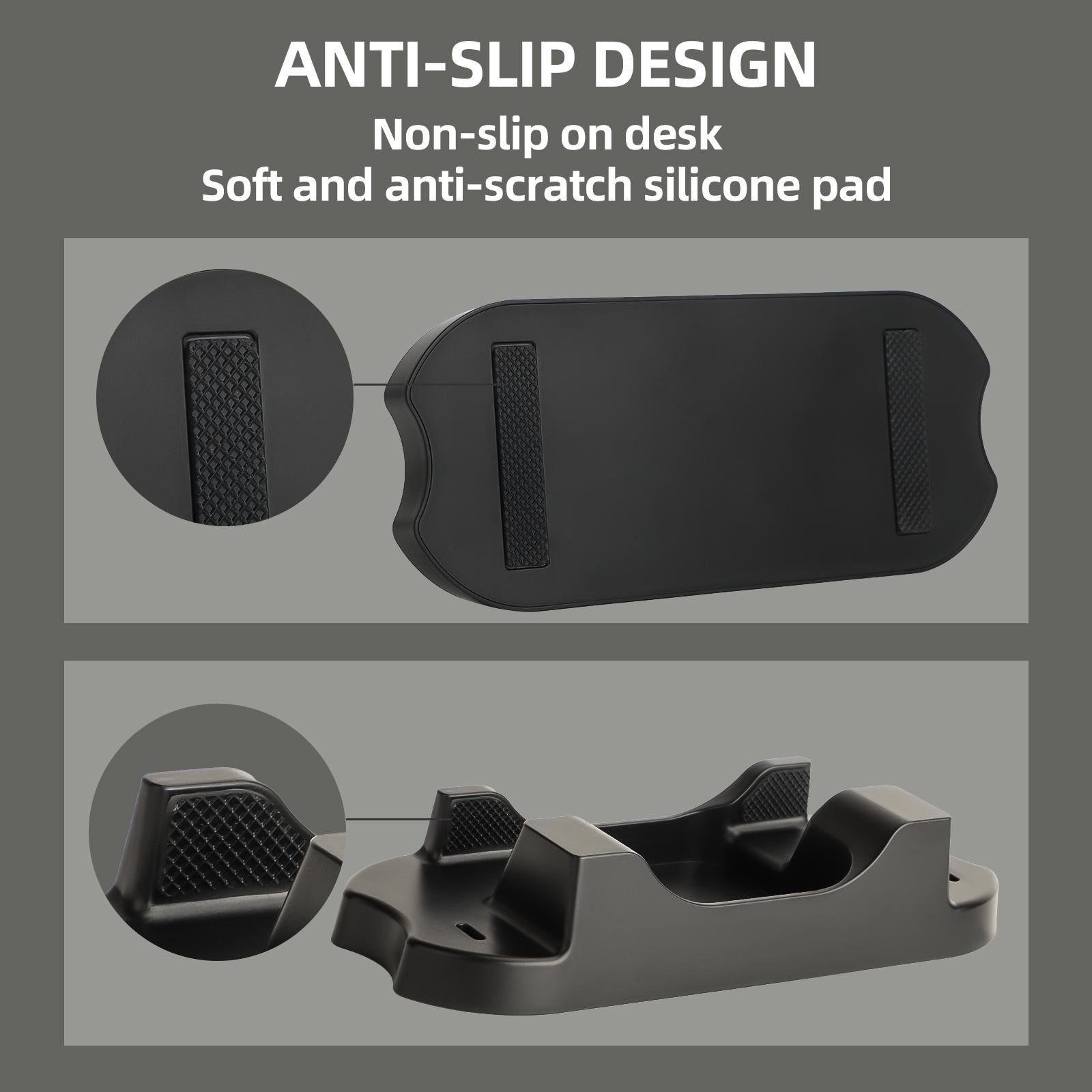 Steam Deck Console Base with Mobile Phone Bracket - Black 5