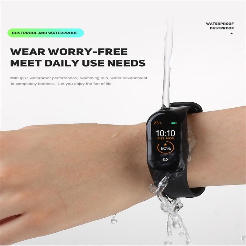 Waterproof Smartwatch With Call Reminder And Health Monitoring - Red 4