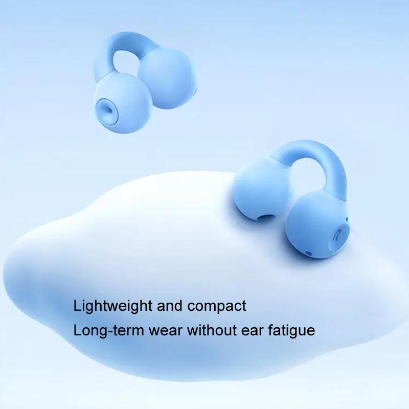 Wireless Bluetooth Earphone - Transparent Ear Clip - Ows Sports - Star Black 5