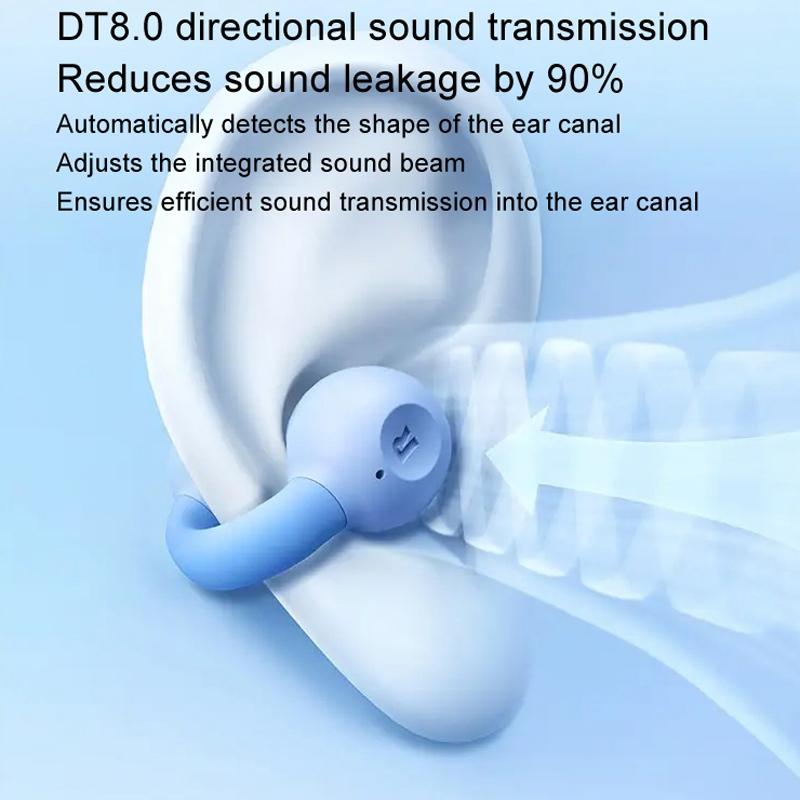 Wireless Bluetooth Earphone - Transparent Ear Clip - Ows Sports - Star Black 8