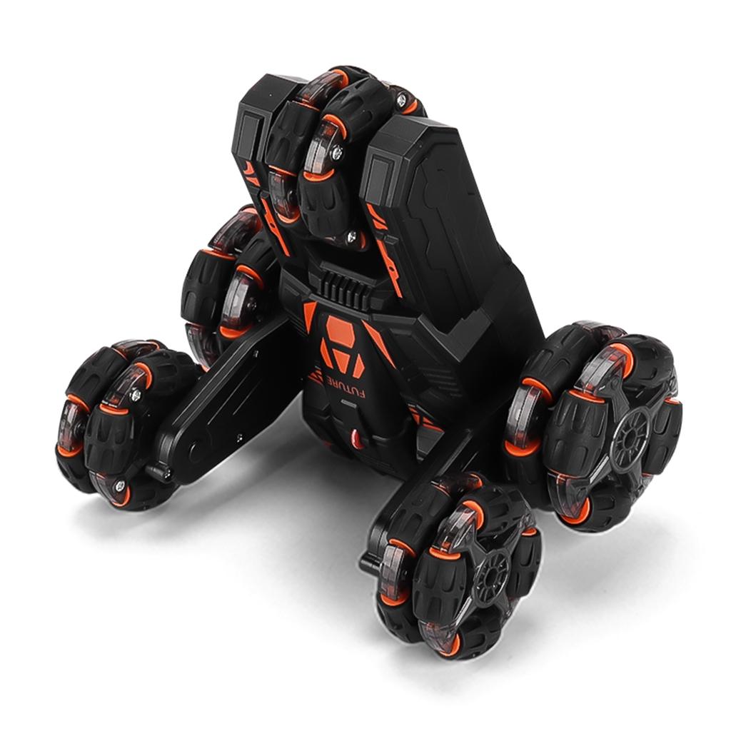 360-degree Swing Arm Rc Car with 5 Wheels - Multifunctional 2.4g - Black 4