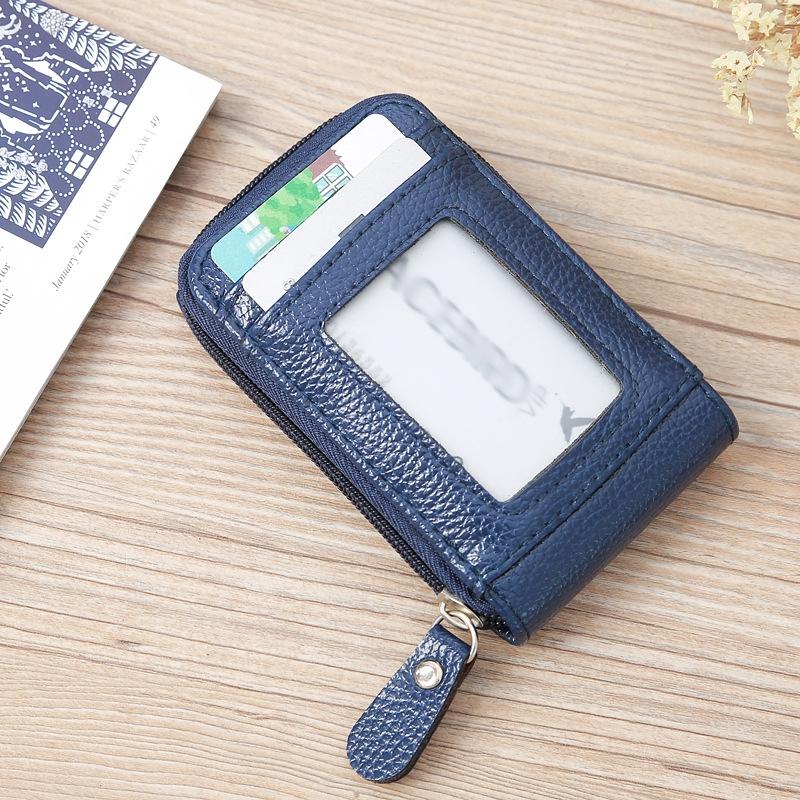 Woven Mini Coin Purse For Ladies Student Id & Card Holder - Black 7