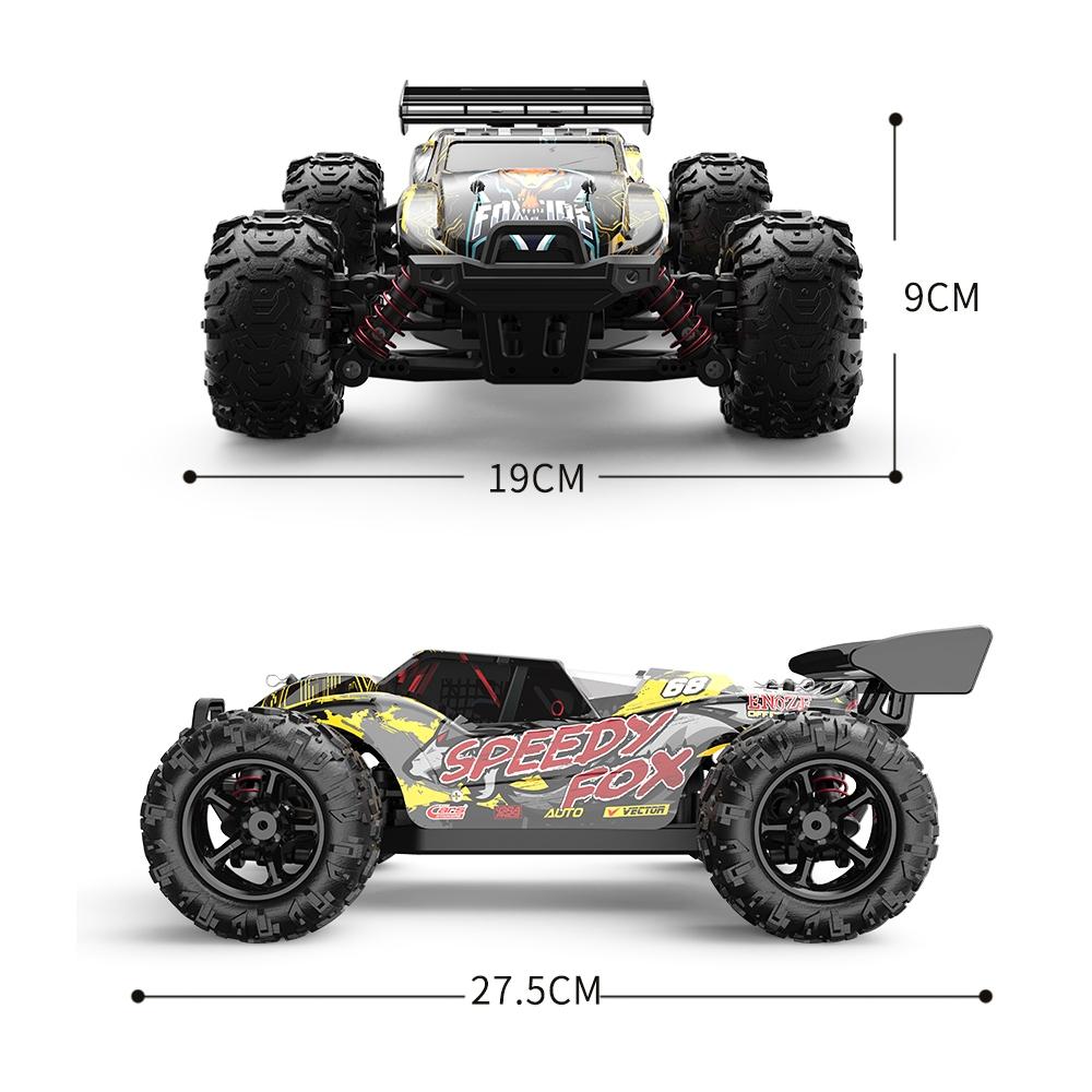 High Speed 4wd Rc Car - 1 18 Scale - Black / Yellow 3