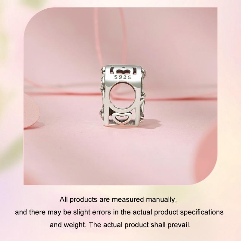925 Sterling Silver Super Mom Diy Beaded Jewelry 5