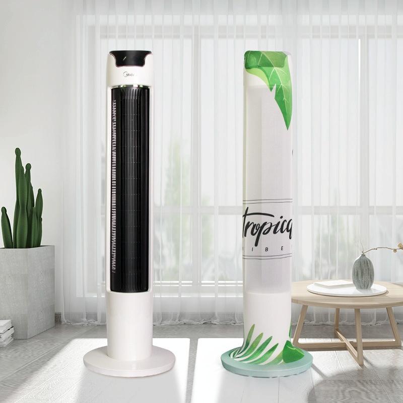 Universal Dust-proof Fan Cover - Size l Vertical - Green Leaf - L 8