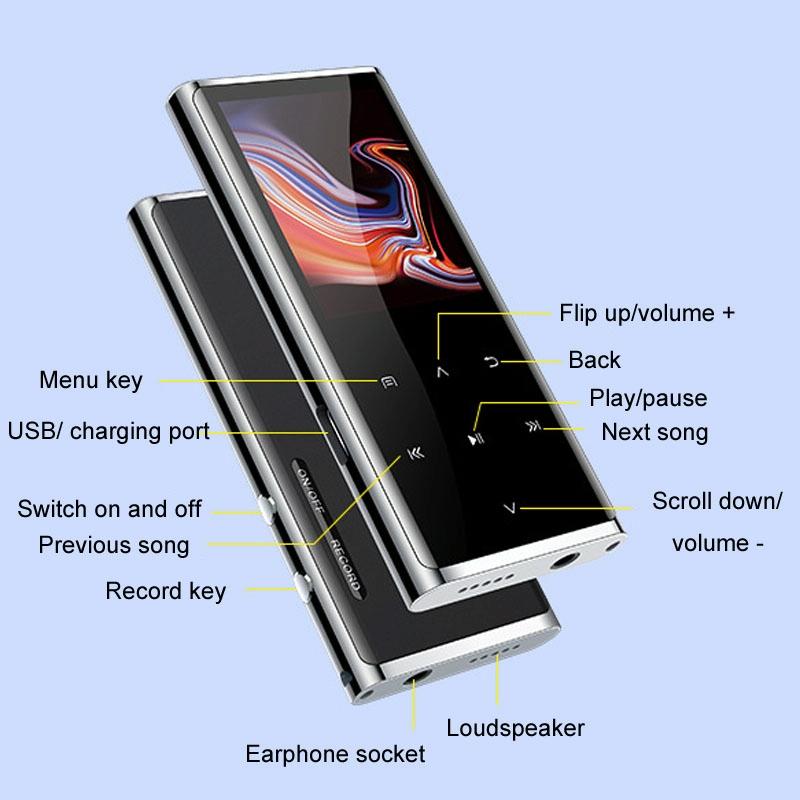16Gb Bluetooth Mp3 / Mp4 Player With E Book Recorder - 8Gb 10