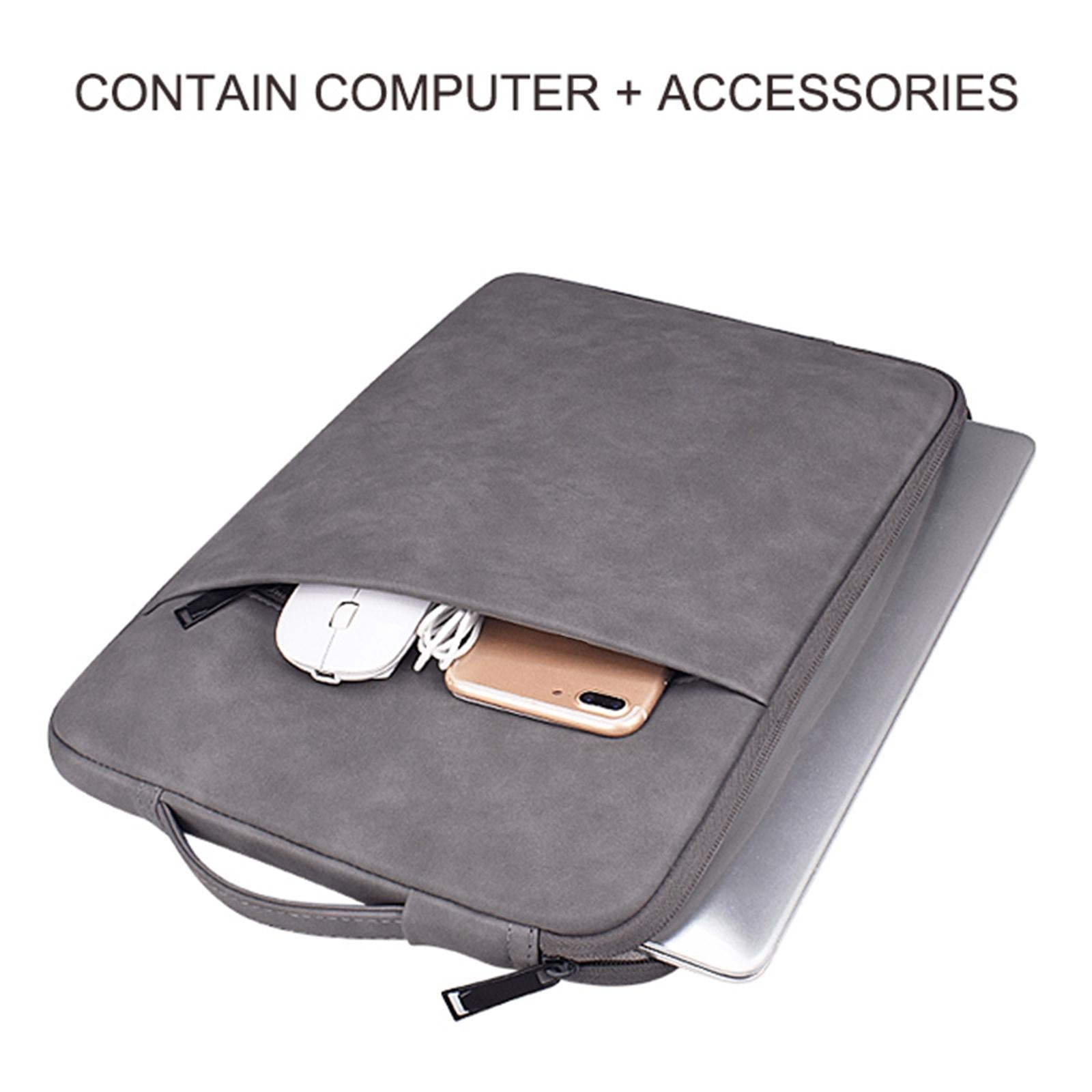 14.1-15.4 Inch Sheepskin Notebook Inner Bag Options - Deep Space Gray 5