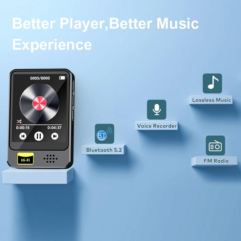 128Gb Bluetooth Mp3 / Mp4 Music Player With Radio & E Book Playback - 8Gb 5