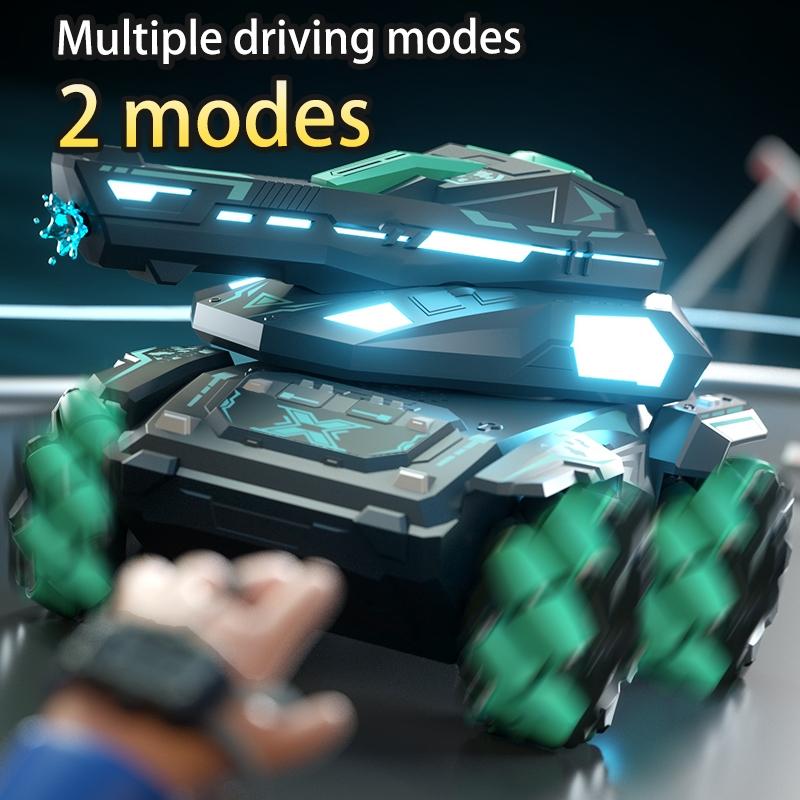 Stunt Water Bomb Battle Armor Rc Car - 2.4g Dual Control - Blue - Dual Control 11