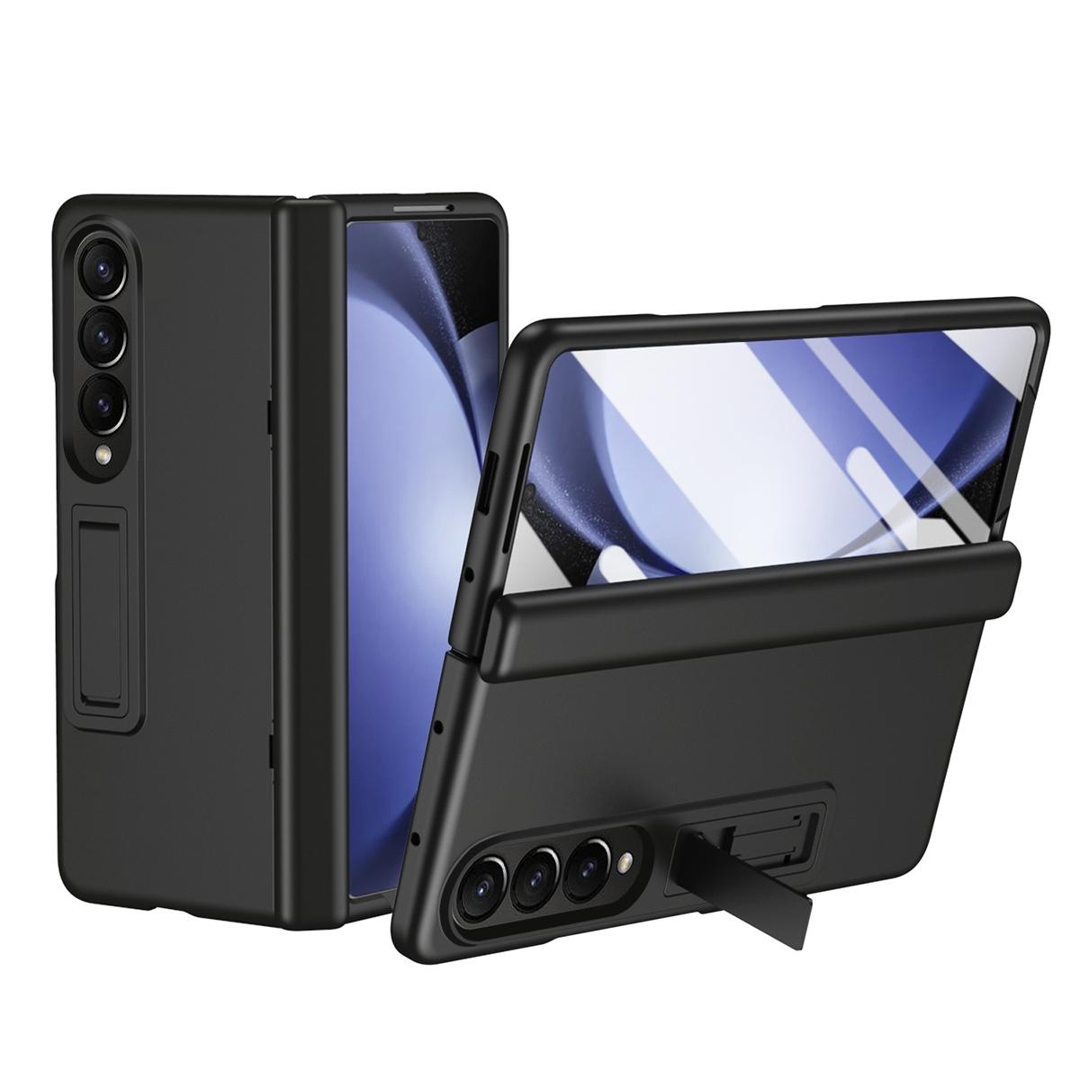For Samsung Galaxy Z Fold4 5G Shockproof Case With Holder - All-Inclusive - Green 9